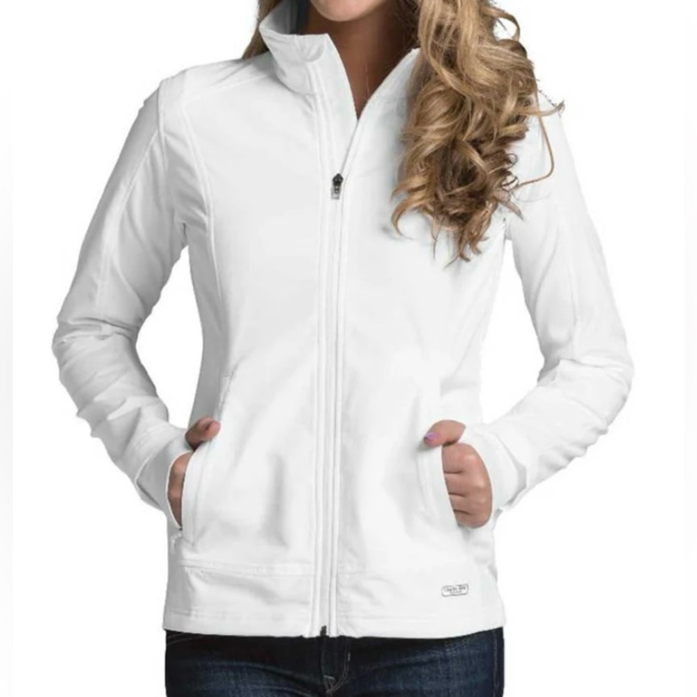 Charles River Women's White Axis Soft Shell Jacket